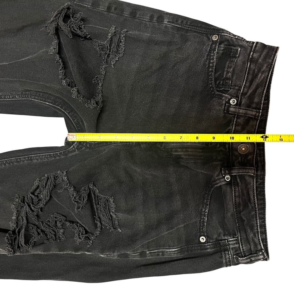 American Eagle 90s Boyfriend Ripped Black Jeans - image 5